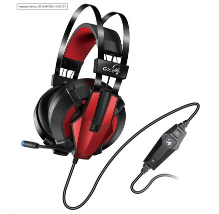GENIUS sluchátka GX GAMING headset - HS-G710V/ 7.1/ vibrační/ USB/ ovládání hlasitosti