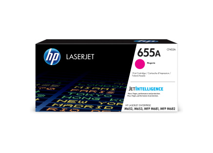 HP 655A Magenta Original LaserJet Toner Cartridge (CF453A) (10,500 pages)