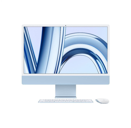 APPLE 24-inch iMac with Retina 4.5K display: M3 chip with 8-core CPU and 10-core GPU, 256GB SSD - Blue