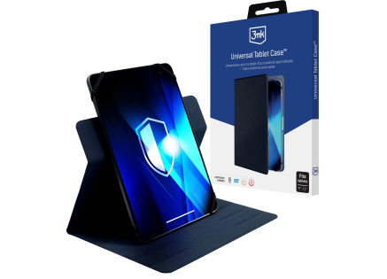 3mk ochranné pouzdro Universal Tablet Case pro tablety 9-11", Dark Blue