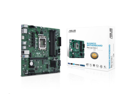 ASUS MB Sc LGA1700 PRO Q670M-C-CSM, Intel Q670, 4xDDR5, 2xDP, 1xHDMI, mATX