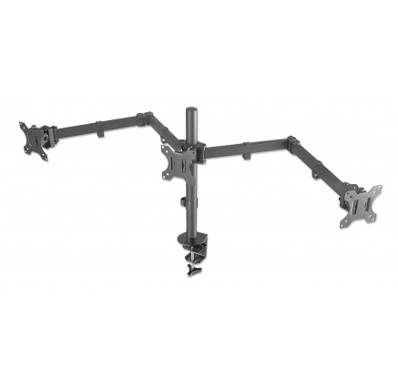 MANHATTAN Stolní držák pro 3 Monitory LCD, 13” až 27”