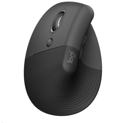 Logitech Lift Left Vertikální ergonomická myš pro leváky, graphite/ black
