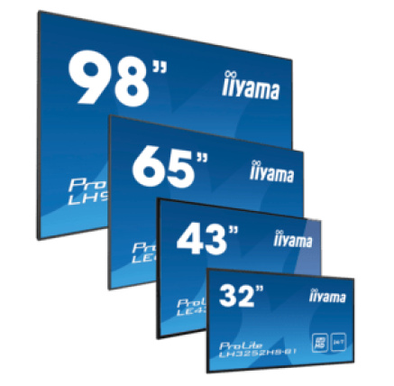 iiyama ProLite LH8665UHSB-B1, 4K, USB, RS232, Ethernet, Wi-Fi, Android, kit (RS232), black