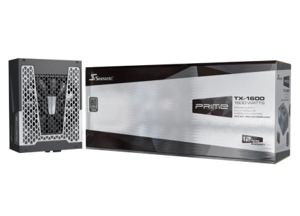 SEASONIC zdroj 1600W PRIME TX 1600, 135mm, Plně modulární, 80+ Titanium, ATX 3.0 SEASONIC zdroj 1600W PRIME TX 1600, 135mm, Plně modulární, 80+ Titanium, ATX 3.0