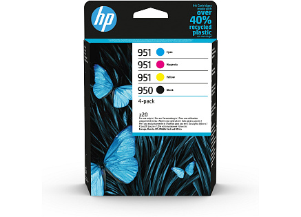 HP 950 Black/951 CMY Original Ink Cartridge 4-Pack (1,000 / 700 / 700 / 700 pages) HP 950 Black/951 CMY Original Ink Cartridge 4-Pack (1,000 / 700 / 700 / 700 pages)