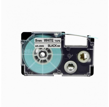 Xerox kompatibilní páska s Casio, XR-9WE1, 9mm x 8m, černý tisk / bílý podklad - ALLPRINT Xerox kompatibilní páska s Casio, XR-9WE1, 9mm x 8m, černý tisk / bílý podklad - ALLPRINT