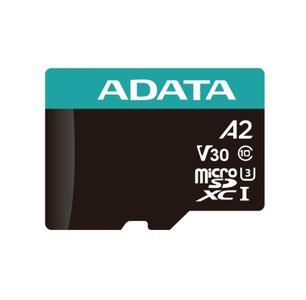 ADATA MicroSDXC karta 64GB Premier Pro UHS-I V30S (R:100/W:80 MB/s) + SD adaptér