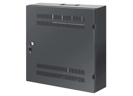 Intellinet Low-Profile 19" Cabinet, 4U Horizontal and 2U Vertical Rails, nástěnný rozvaděč, černý