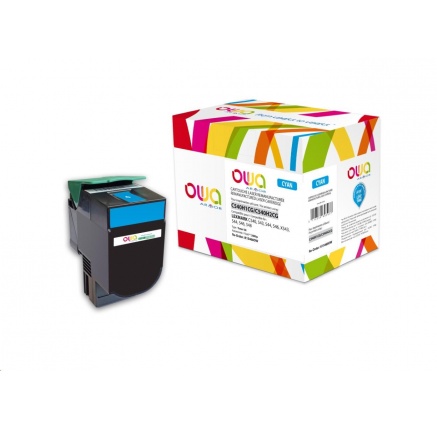 OWA Armor toner pro LEXMARK C540, 543, 544, 546, X543, X544, X546, X548, 2000 Stran, C540H1CG, modrá/cyan OWA Armor toner pro LEXMARK C540, 543, 544, 546, X543, X544, X546, X548, 2000 Stran, C540H1CG, modrá/cyan
