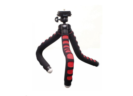 Braun Ministativ FLEXI 1 (27 cm, 169 g, max.0,8kg, kul.hlava, černý/červený) Braun Ministativ FLEXI 1 (27 cm, 169 g, max.0,8kg, kul.hlava, černý/červený)