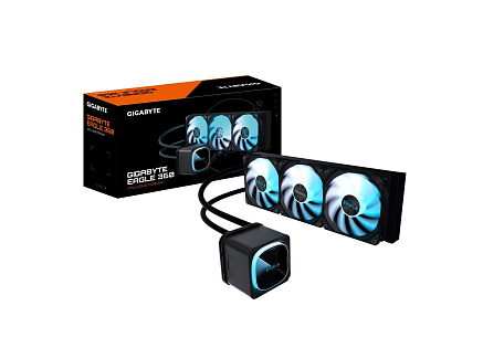 GIGABYTE Vodní chladič EAGLE 360, 3x120mm, ARGB, LGA1851, AM5, černá GIGABYTE Vodní chladič EAGLE 360, 3x120mm, ARGB, LGA1851, AM5, černá