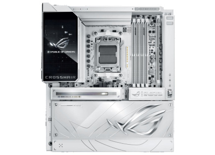 ASUS MB Sc AM5 ROG CROSSHAIR X870E GLACIAL, AMD X870E, 2xDDR5, WiFi, 2xUSB4, E-ATX