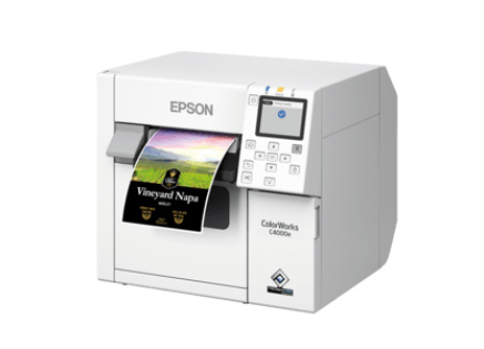 Epson ColorWorks C4000, Matt Black Ink, cutter, ZPLII, USB, Ethernet Epson ColorWorks C4000, Matt Black Ink, cutter, ZPLII, USB, Ethernet