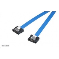 AKASA kabel  Super slim SATA3 datový kabel k HDD,SSD a optickým mechanikám, modrý, 15cm