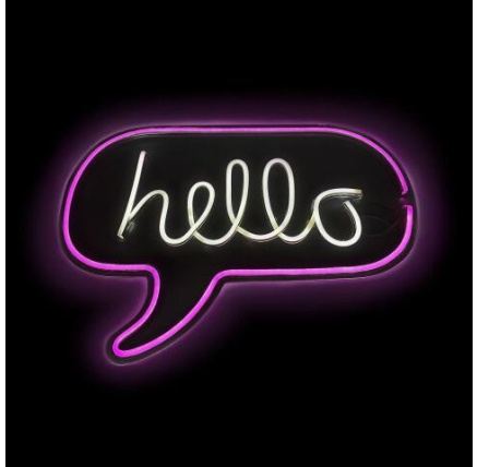 2Kids Toys LED NEON LIGHT lampička hello