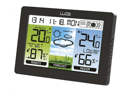BAZAR - WG - Meteostanice WG4 Catbrella s venkovním čidlem, černá - Poškozený obal (Komplet) BAZAR - WG - Meteostanice WG4 Catbrella s venkovním čidlem, černá - Poškozený obal (Komplet)