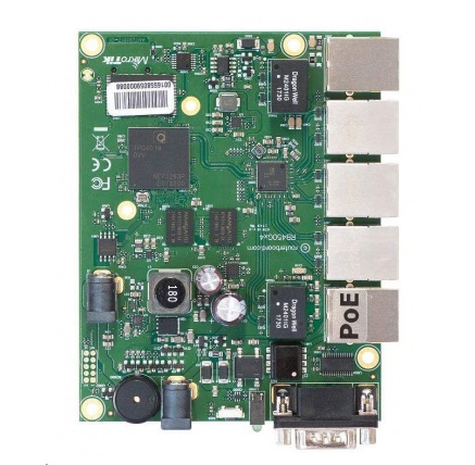 MikroTik RouterBOARD RB450Gx4, quad-core 716MHz ARM CPU, 1GB RAM, 5x LAN, vč. L5 licence MikroTik RouterBOARD RB450Gx4, quad-core 716MHz ARM CPU, 1GB RAM, 5x LAN, vč. L5 licence