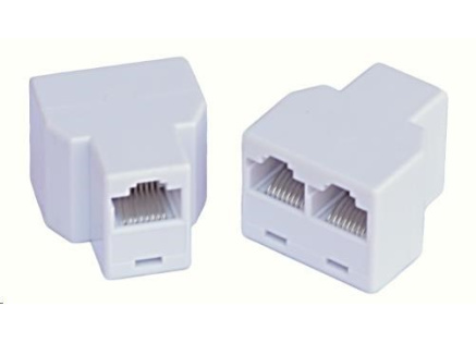 Dvojspojka RJ45, 1x8p8c/2x8p8c - telefonní