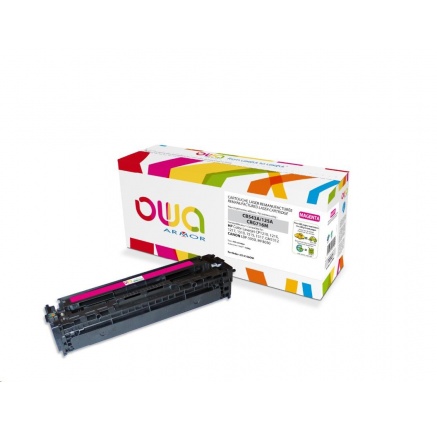OWA Armor toner pro HP Color Laserjet CP1210, 1215, 1510, 1400 Stran, CB543A, červená/magenta OWA Armor toner pro HP Color Laserjet CP1210, 1215, 1510, 1400 Stran, CB543A, červená/magenta