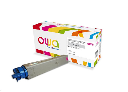 OWA Armor toner pro OKI C3300, C3400, C3450, C3600, 2500 Stran, 43459330, červená/magenta