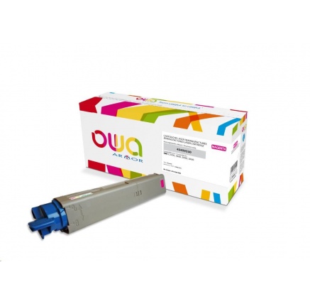 OWA Armor toner pro OKI C3300, C3400, C3450, C3600, 2500 Stran, 43459330, červená/magenta OWA Armor toner pro OKI C3300, C3400, C3450, C3600, 2500 Stran, 43459330, červená/magenta