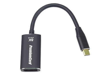PREMIUMCORD Adaptér USB-C na DisplayPort DP1.4 8K@60Hz a 4k@120Hz