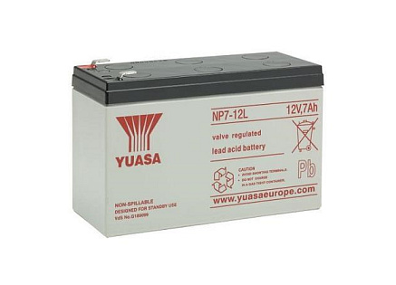 Baterie - YUASA NP7-12L (12V/7Ah - Faston F2 250), životnost 5let