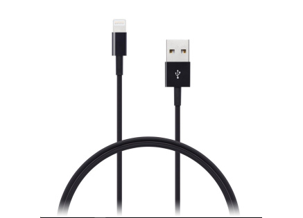 CONNECT IT Wirez Apple Lightning - USB, černý, 1m CONNECT IT Wirez Apple Lightning - USB, černý, 1m