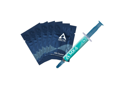 ARCTIC teplovodivá pasta MX-6 + 6x MX Cleaner, 4g
