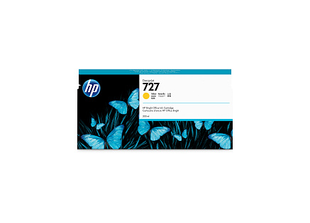 HP 727 300-ml Yellow DesignJet Ink Cartridge HP 727 300-ml Yellow DesignJet Ink Cartridge