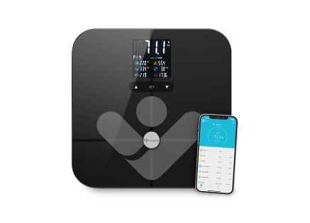 TrueLife FitScale W7 BT - Bioelektrická impedanční bluetooth váha - černá