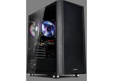 ZALMAN skříň R2 Black,  ATX bez zdroje, RGB