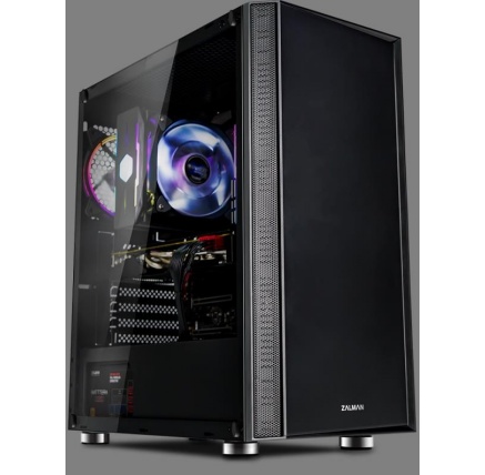ZALMAN skříň R2 Black,  ATX bez zdroje, RGB