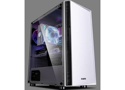 ZALMAN skříň R2 White,  ATX bez zdroje, RGB