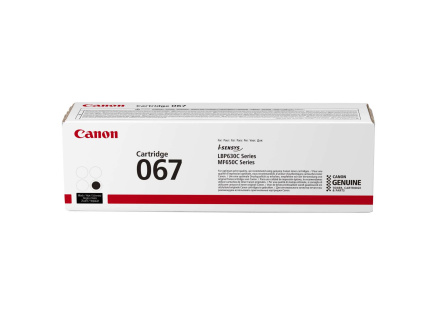 Canon TONER 067 černá pro i-SENSYS LBP631Cw, LBP633Cdwa, MF651Cw, MF655Cdw, MF657Cdw (1350 str.)