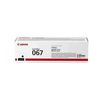 Canon TONER 067 černá pro i-SENSYS LBP631Cw, LBP633Cdwa, MF651Cw, MF655Cdw, MF657Cdw (1350 str.) Canon TONER 067 černá pro i-SENSYS LBP631Cw, LBP633Cdwa, MF651Cw, MF655Cdw, MF657Cdw (1350 str.)