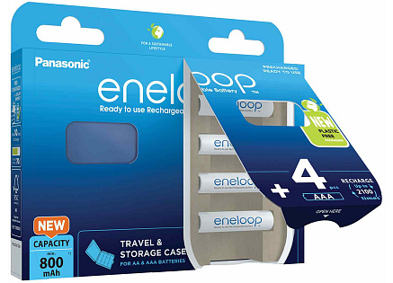 AVACOM nabíjecí baterie AAA Panasonic Eneloop N 800mAh Ni-MH 4ks Blistr + CASE