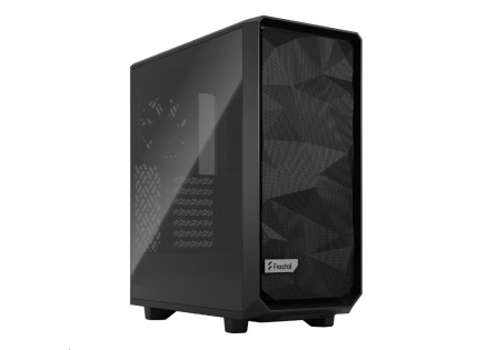 FRACTAL DESIGN skříň Meshify 2 Compact Black TG Light Tint, USB 3.1 Type-C, 2x USB 3.0, bez zdroje, mATX
