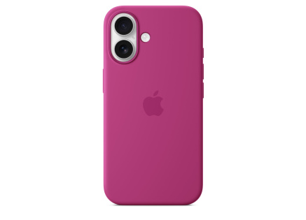 APPLE iPhone 16 Silicone Case with MagSafe - Fuchsia APPLE iPhone 16 Silicone Case with MagSafe - Fuchsia