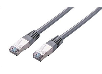 C-TECH kabel patchcord Cat5e, FTP, šedý, 2m