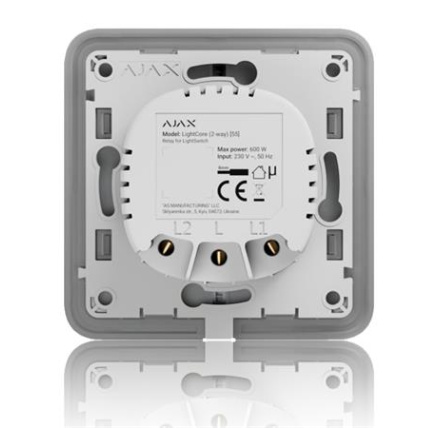 Ajax  LightCore (2-way) - Relé pro LightSwitch (spínač řazení 6-schodišťový)