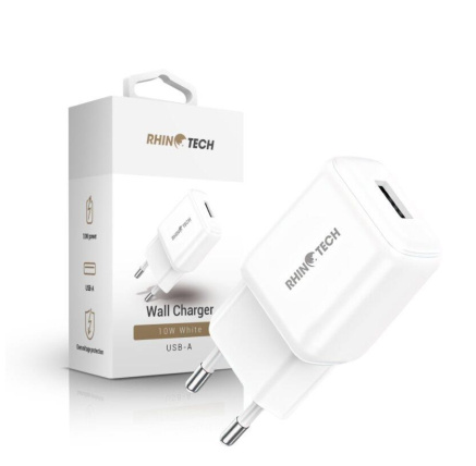 RhinoTech LITE USB-A nabíjecí adaptér 10W bílá