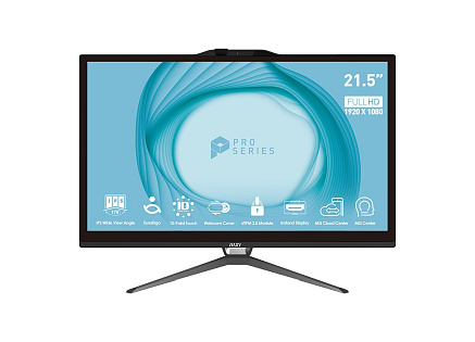 MSI PC AIO PRO AP222T 13M-091XEU, Intel Core i5-13400, Multi-Touch, 8GB SODIMM DDR4, 256GB SSD, WI-FI, Non-OS, černá
