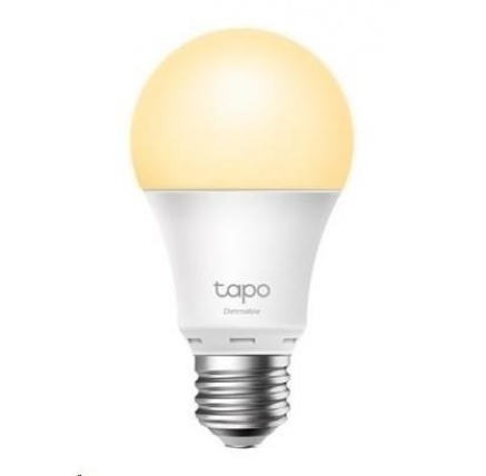 TP-Link Tapo L510E chytrá WiFi stmívatelná LED žárovka (bílá,2700K,806lm,2,4GHz,E27)