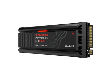 SANDISK SSD OPTIMUS GX PRO 8100 NVMe 2TB PCIe, Gen4, (R:14900, W:14000MB/s), s chladičem SANDISK SSD OPTIMUS GX PRO 8100 NVMe 2TB PCIe, Gen4, (R:14900, W:14000MB/s), s chladičem