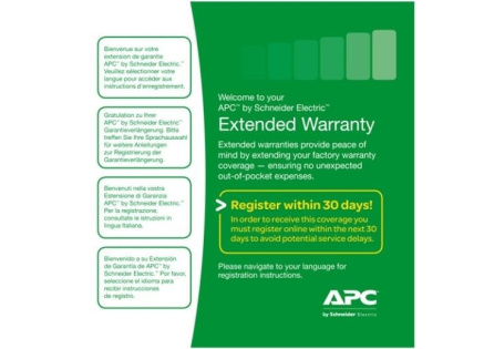 APC Easy (1) Year Extended Warranty for (New product purchases) Easy UPS SRV 3 kVA - obálka APC Easy (1) Year Extended Warranty for (New product purchases) Easy UPS SRV 3 kVA - obálka