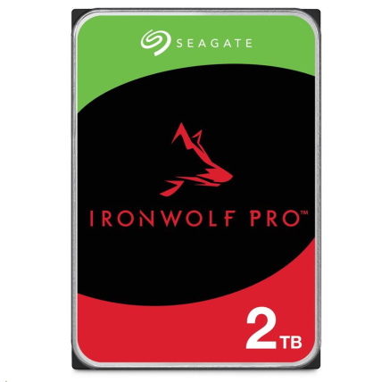 SEAGATE HDD 2TB IRONWOLF PRO (NAS), 3.5", SATAIII, 7200 RPM, Cache 256MB