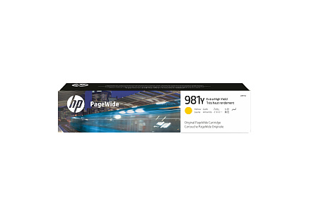 HP 981Y Extra High Yield Yellow Original PageWide Cartridge (16,000 pages) HP 981Y Extra High Yield Yellow Original PageWide Cartridge (16,000 pages)