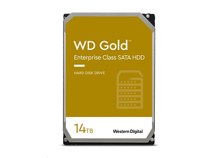 BAZAR VADNE - WD GOLD WD142KRYZ 14TB, SATA III 3.5", 512MB 7200RPM, 262MB/s, CMR, Enterprise